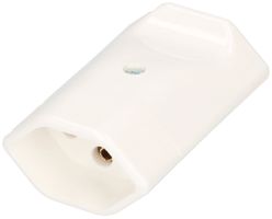 Kupplung MAX HAURI T13, L+N+PE 10A 250V Ø8.5mm weiss
