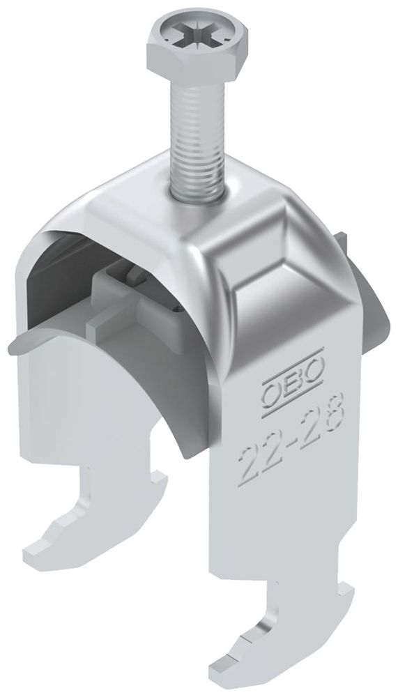 Fixation rapide BET 2056 pied à H matière synthétique 22…28mm 1×câble aluminium