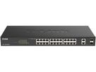 Switch D-Link DGS-1100-26MPV2/E, 26-Port smart managed Layer2 Gigabit PoE+