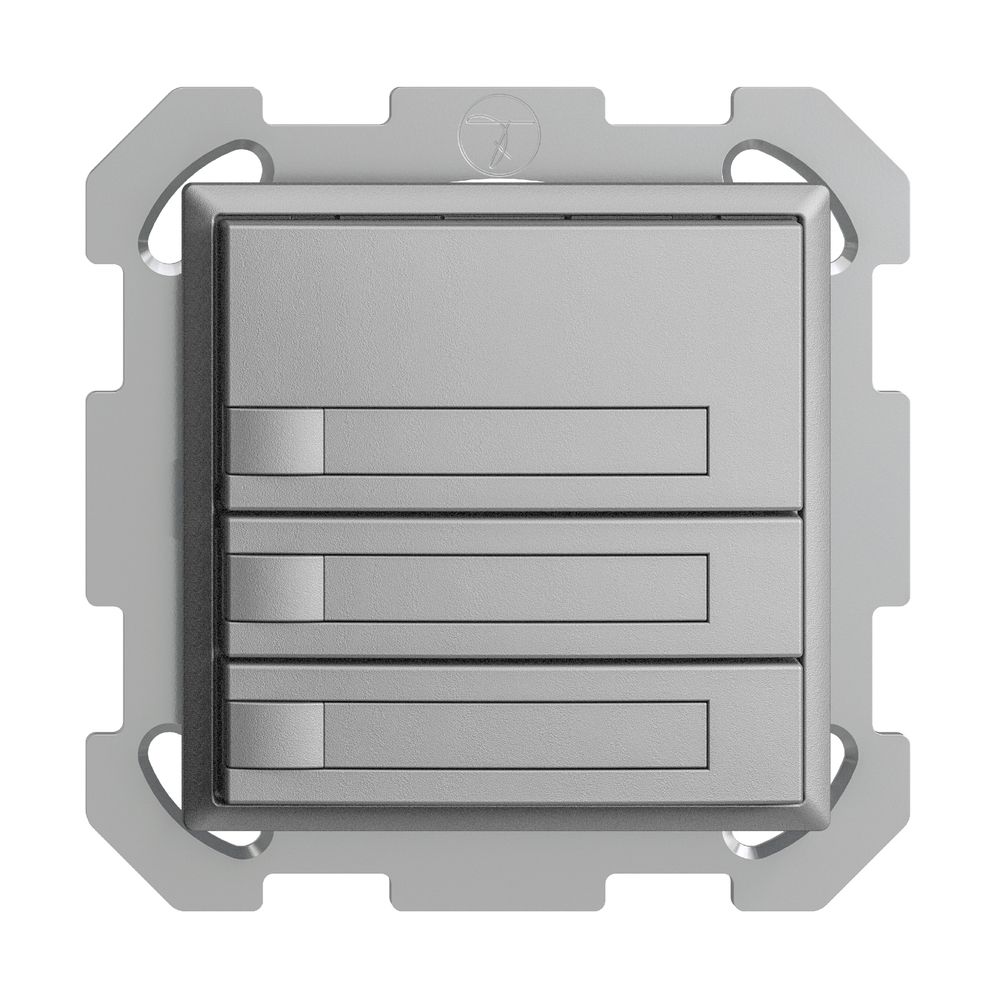 Poussoir KNX RGB ENC EDUE, 250mW, s.LED, a.papier, 3×poussoir, 1×touche, si