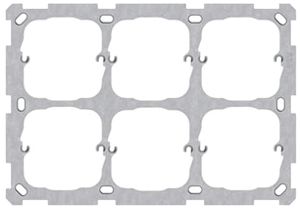 UP-Befestigungsplatte ABB 2×3 6×52