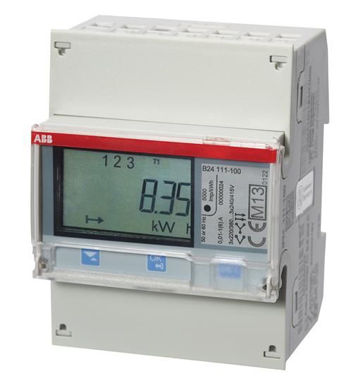 Compteur d'énergie AMD ABB iBus B24 111-100, 3×6A Stahl impulse