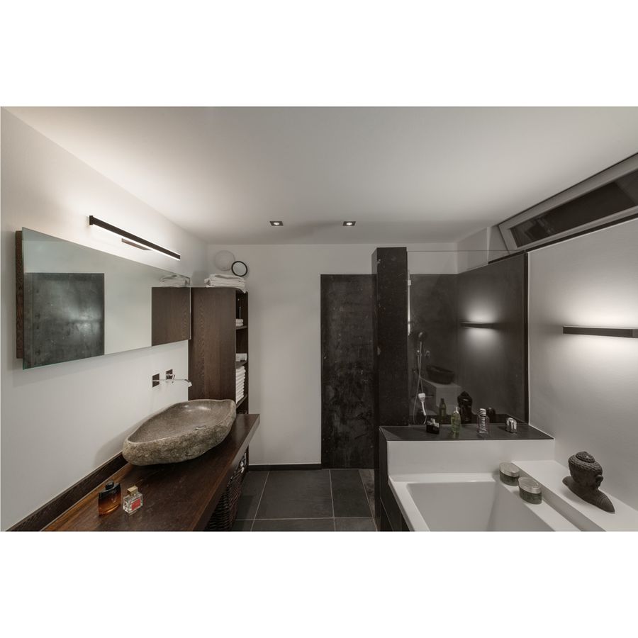 Applique LED SLV ONE LINEAR 70 20W 990lm 927/930 IP44 REG 705mm nero