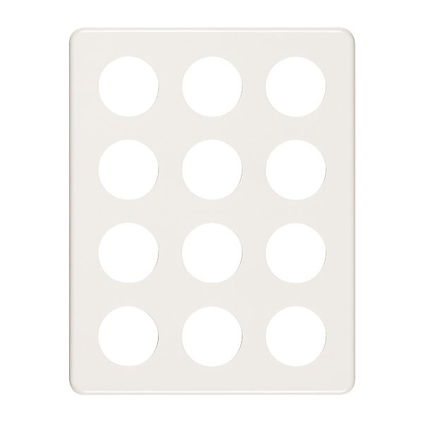 Plaque de recouvrement 4×3 12×43 blanc