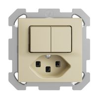 Combinazione INC A-R+3/1L+T23 vanille 16A EDIZIOdue