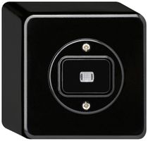 AP-Druckschalter basico beleuchtet 6/1L schwarz