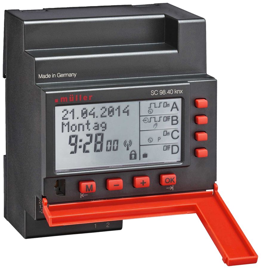 Timer KNX AMD müller SC 98.40 4-can giornaliero/settimanale/annuale GPS 4UM