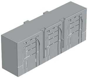 Capot de protection Jean Müller, grd.1, 3 pôles,  L=42mm, défonçable