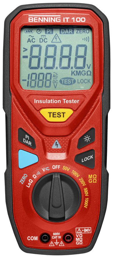 Isolationsmesser Benning IT 100 1000VUC 200mA 0.03MΩ…20000MΩ