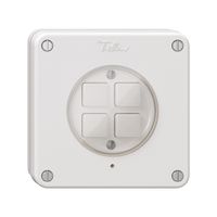 NUP-KNX-Taster 4× NEVO RGB mit Temperaturfühler weiss