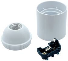 Lampenfassung Elektrogros E27 Thermoplast, Glattmantel, weiss