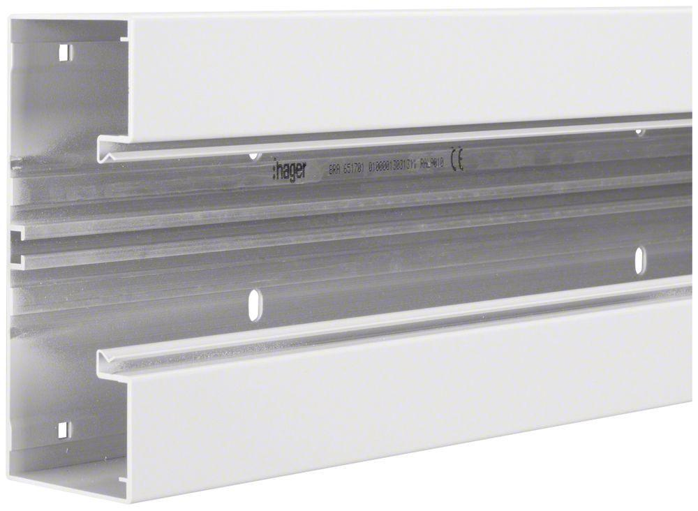 Canal d'allège tehalit BRA 170×65×2000mm aluminium blanc trafic