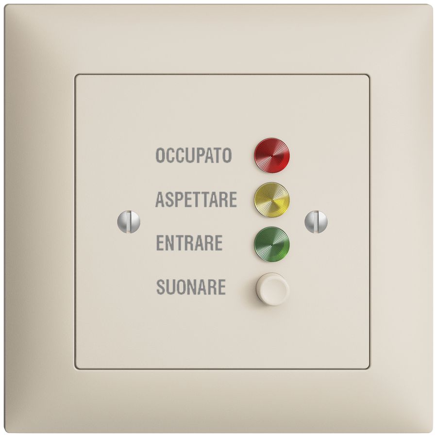 UP-Türstation für Rufleuchte I, EDIZIOdue crema