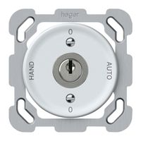 UP-Schlüsselschalter origin Umschalter 2/1L 16A 250V 0-AUTO-0-HAND 77×77mm weiss