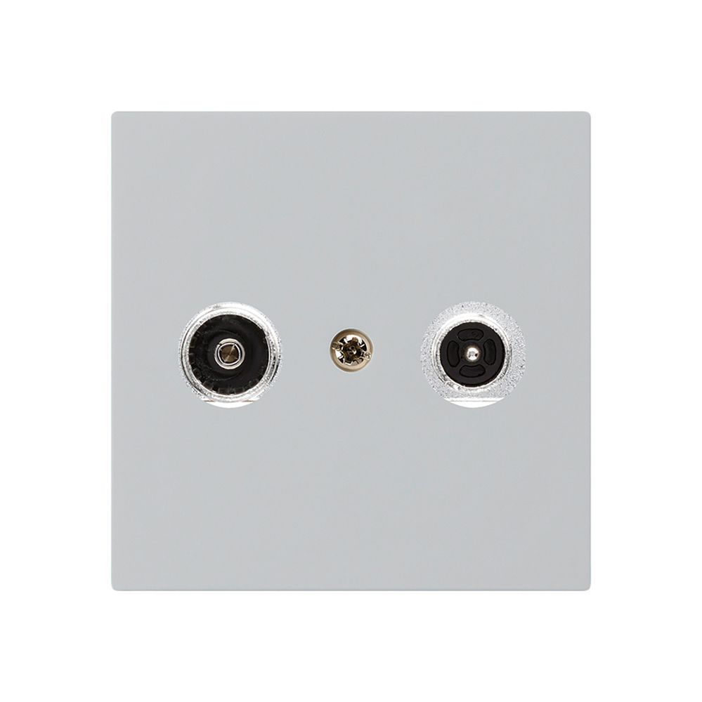 Antennendose kallysto R/TV Bauart A 19dB 2GHz hellgrau