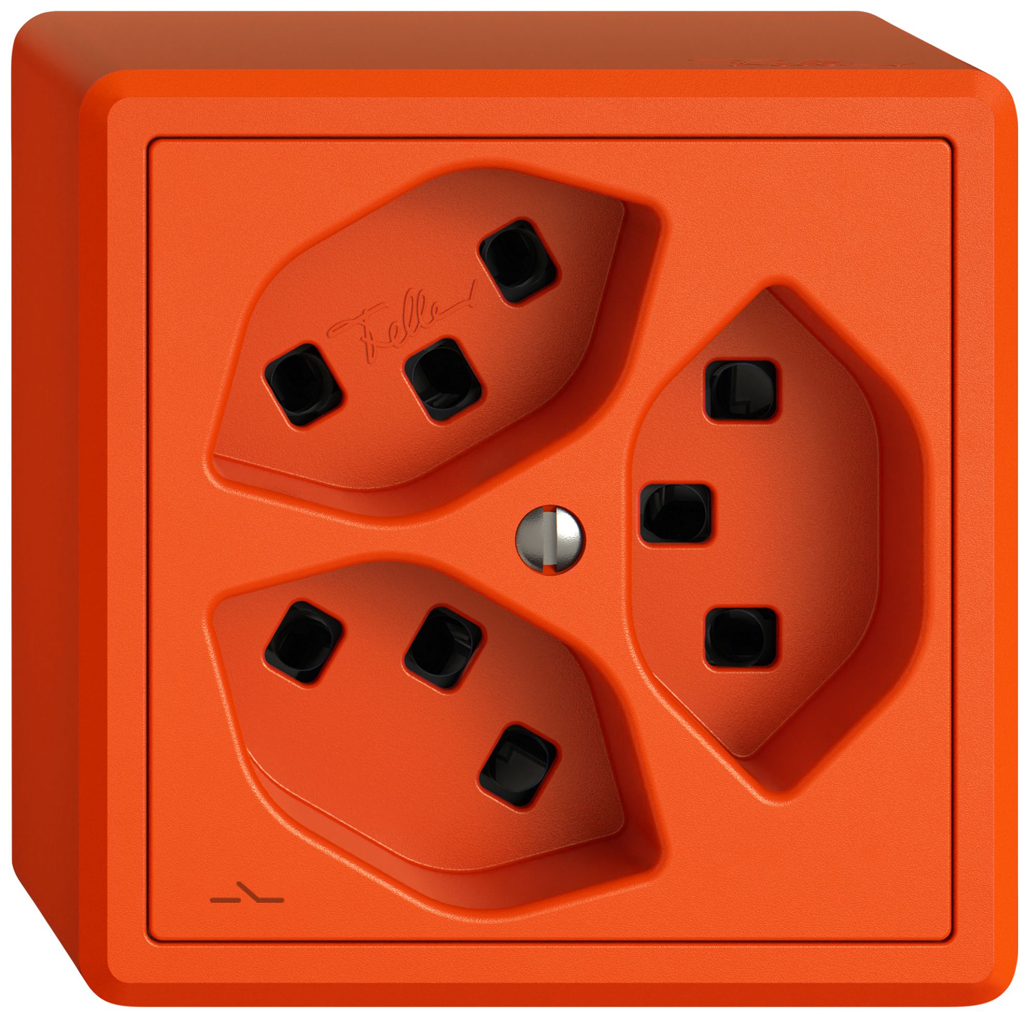 AP-Steckdose EDIZIO.liv SNAPFIX® 3×T23 1×S or