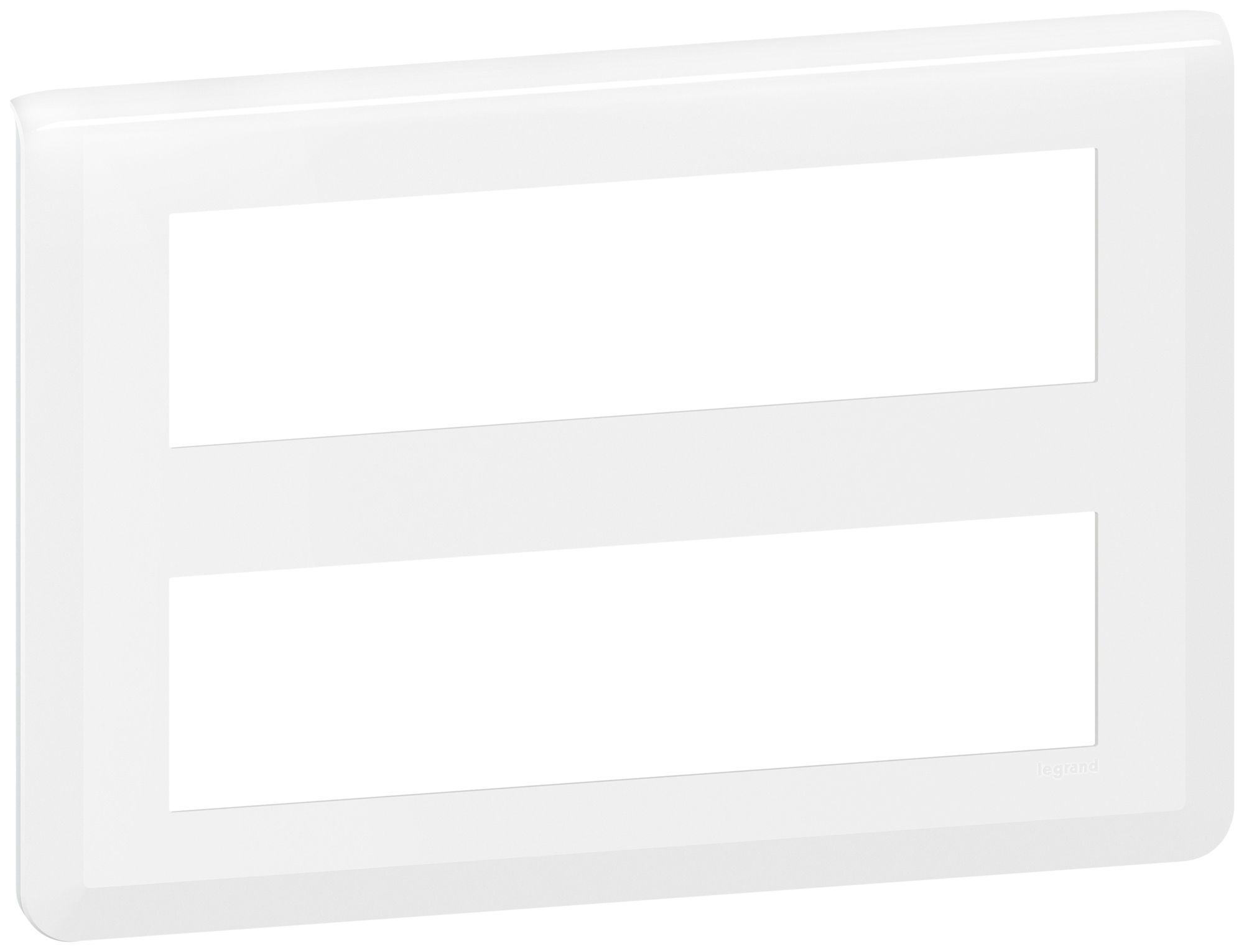 Abdeckrahmen MOS 2×8 Module horizontal weiss