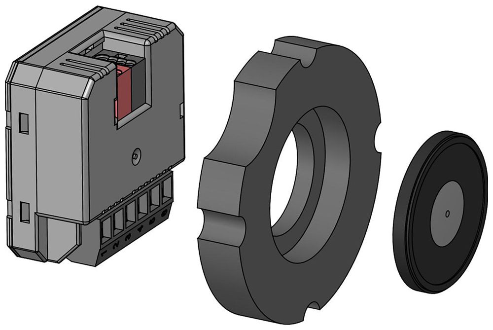 Interface KNX INC AS 36.13 pour audio 3 entrées binaires avec haut-parleur