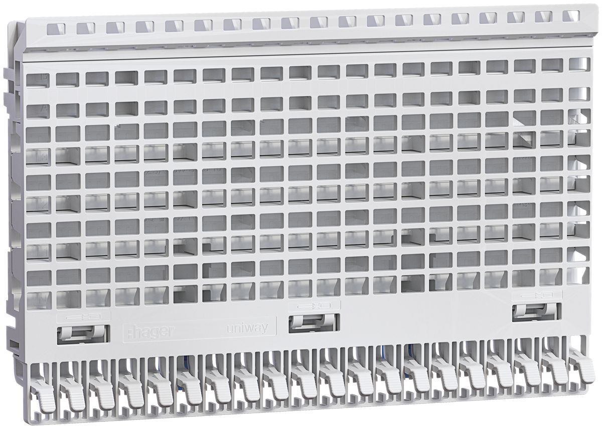 Zoccolo a innesto Hager uniway 125A 180mm 20 posti per barre 10×3mm