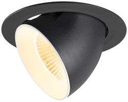 Downlight LED SLV NUMINOS GIMBLE XL 24W 3600lm 3000K NB DALI Ø190×135mm no/bc