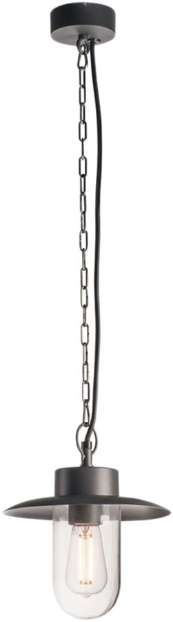 Lampada a sospensione SLV MOLAT E27 IP44 antracite