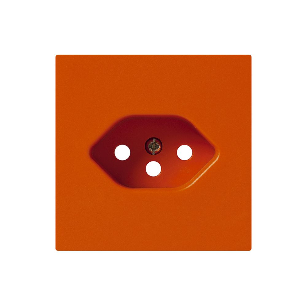 Frontplatte kallysto T13 orange 60×60mm für Steckdose T13
