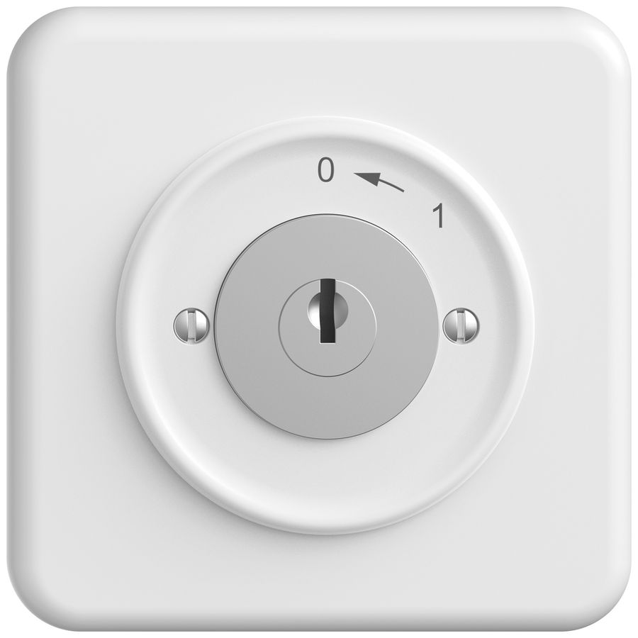 Contact pivotant ENC STANDARDdue SNAPFIX® 0<-1/2P avec serrure & 2 clés bc