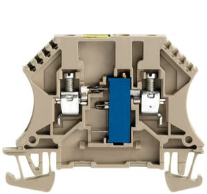 Borne de composant Weidmüller WDUL connexion à vis 4mm² 1kΩ TS35 beige