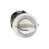 UP-Drehschalter FH 0/2P weiss mit Drehgriff
