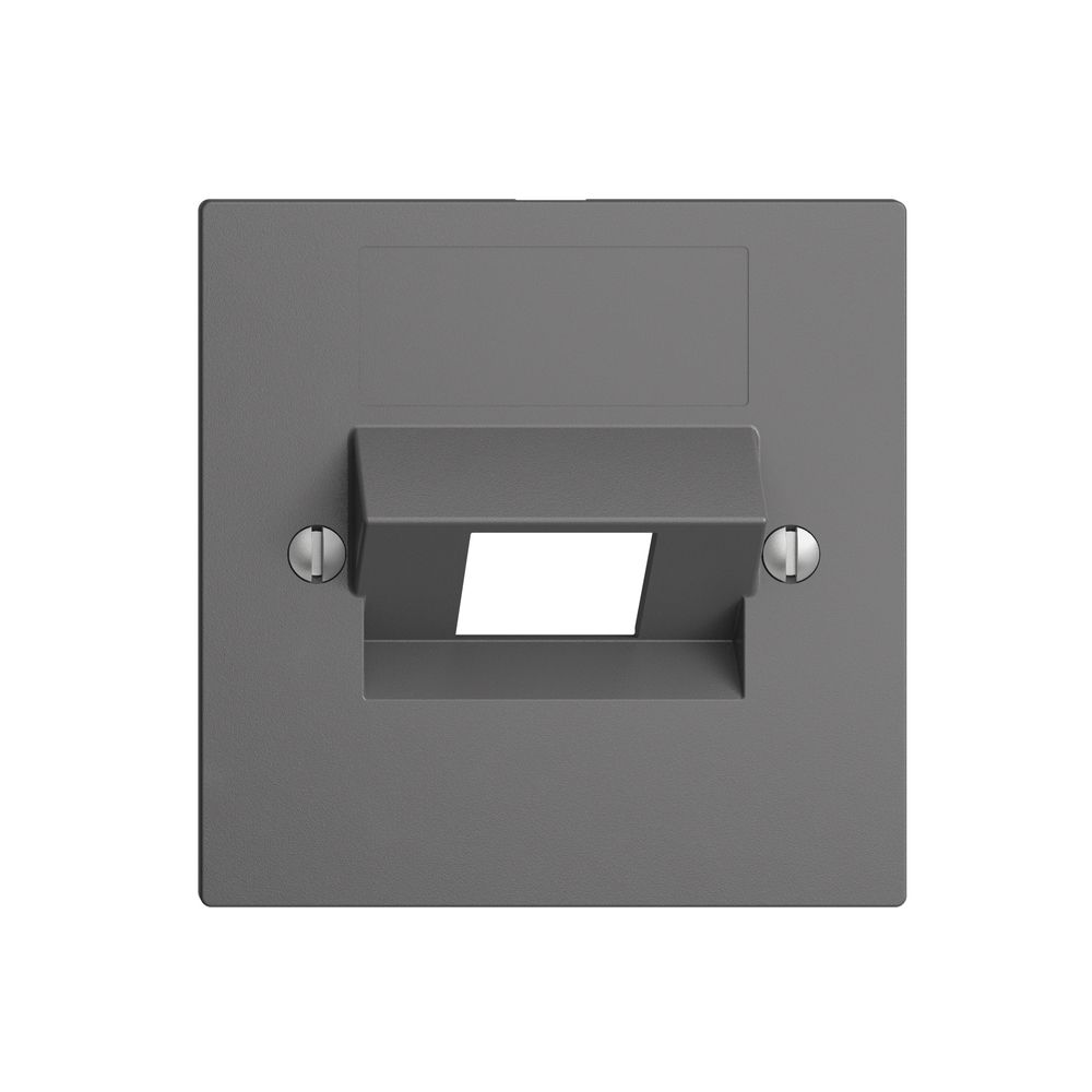 Frontplatte 1×RJ45 ITplus EDIZIOdue dunkelgrau