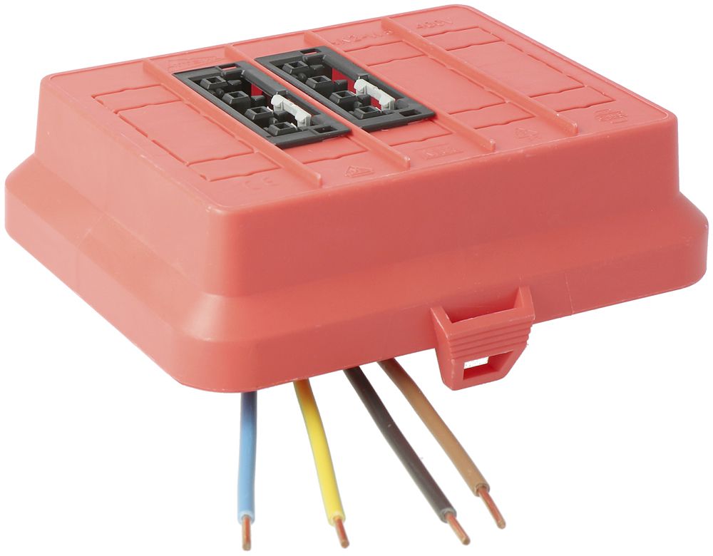 Parte frontale AGRO, in: 4P H07V-U, out: 2×4P ne L1+L2, WAGO