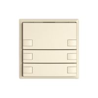 KNX-Taster RGB EDIZIO.liv SNAPFIX® Temperaturfüh.o.LED 3×Taste 2-Tbed.cr