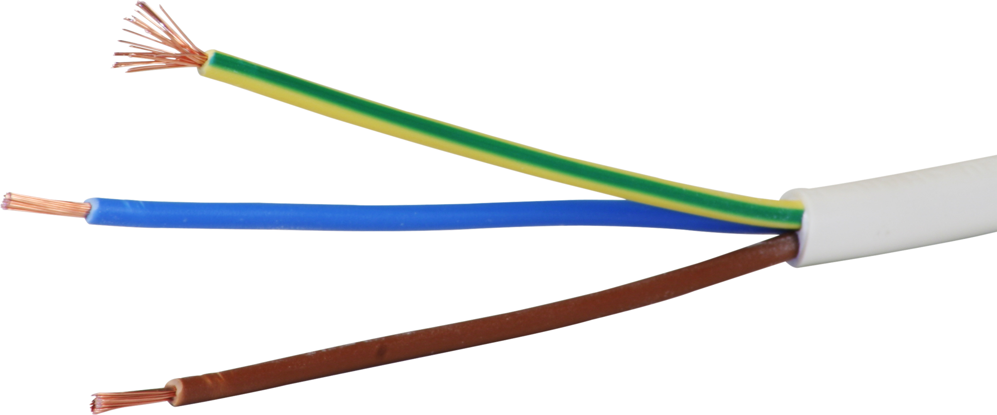 Câble Td 3×1.5mm² LNPE blanc Eca