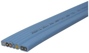 Cavo piatto Woertz DALI 5×2.5+2×1.5mm² PVC blu Eca