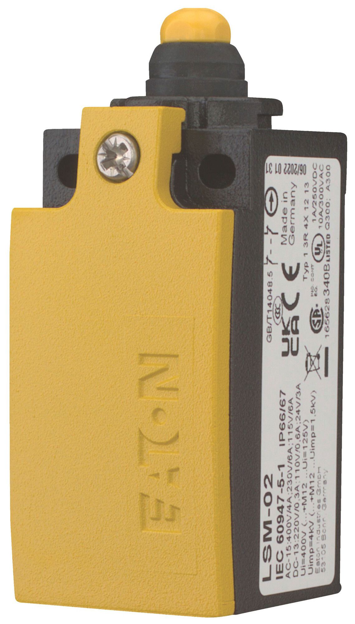 Positionsschalter Eaton LSM-02 2NC 6A 0.3A Kuppenstössel Metall