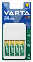 Ladegerät VARTA Plug Charger+ mit 4×AA 56706, 2100mAh