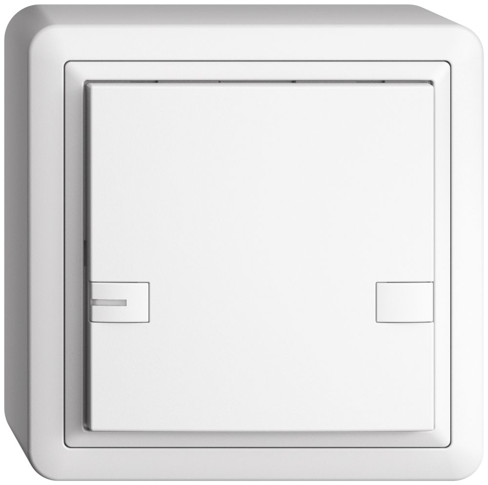 Poussoir AP KNX 1× EDIZIOdue colore blanc RGB avec LED