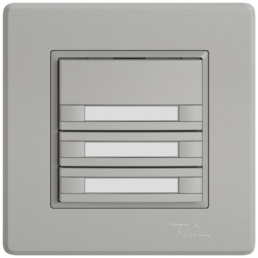 Pulsante KNX RGB INC EDIZIO.liv SNAPFIX® sensore temp.s.LED targ.3× com.2T grc