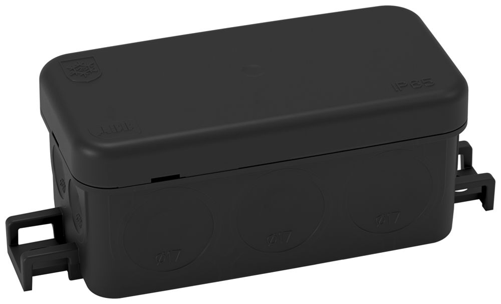 Boîte de dérivation AP ELTAG ABB AP45 Mini 2K 105×43×40mm IP65 noir