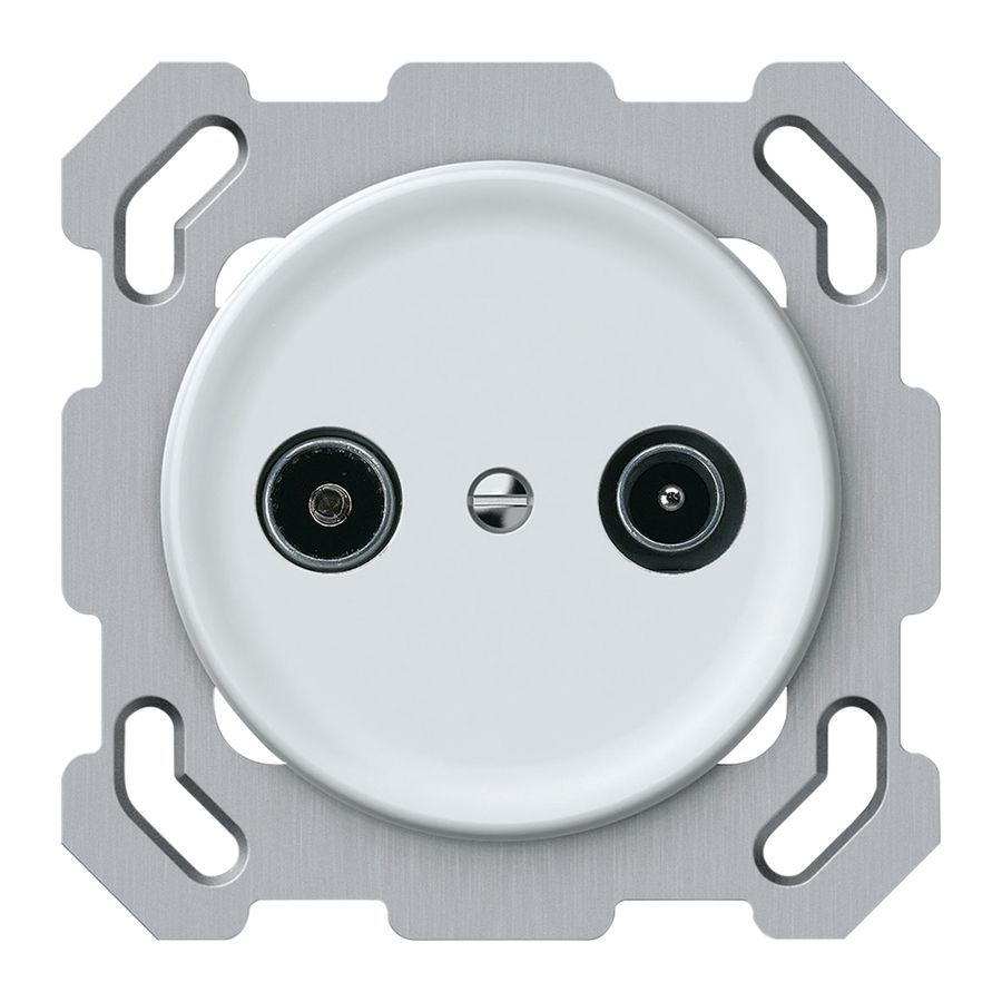 Prise antenne ENC TV-R origin prise d'arrivée 4dB blanc