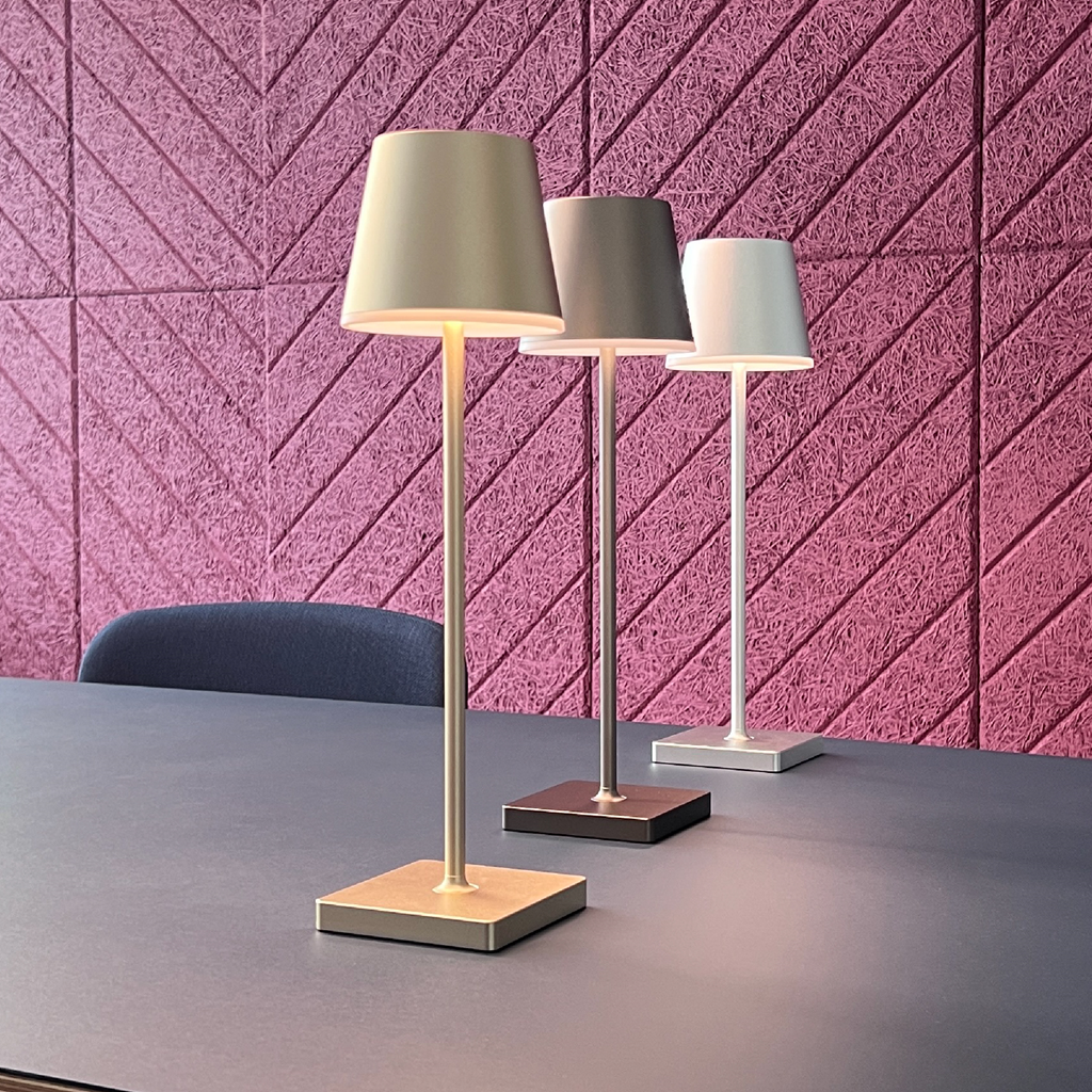 Akku-Tischleuchte X2 by xoxo, 3W, 3000K, anthrazit