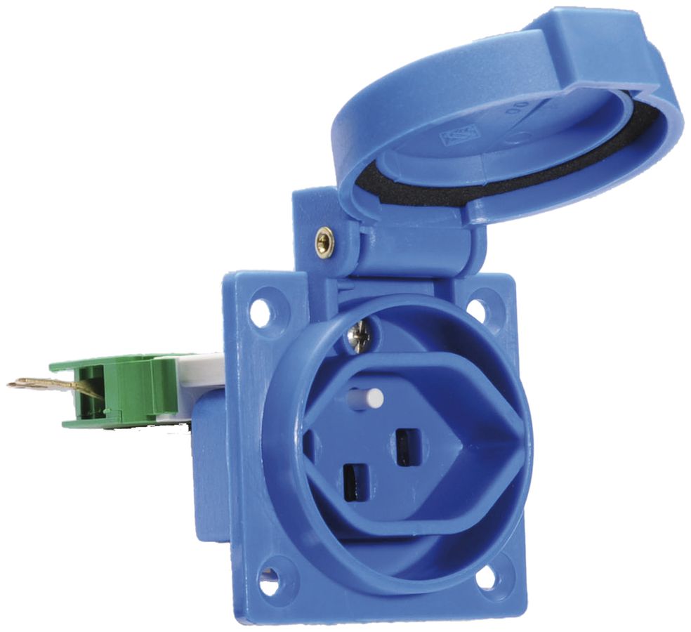 EB Steckdose eMobile Typ 23 3P 16A 230V blau IP54