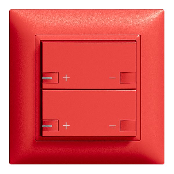 UP-Frontset 2×Dimmer 2T mit LED ZEP EDIZIOdue berry