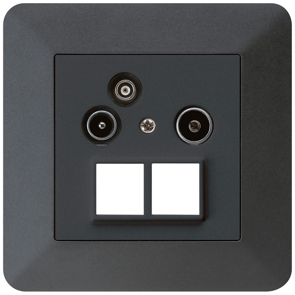 UP-Antennendose R/TV-Daten HMS kallysto.trend 19dB schwarz