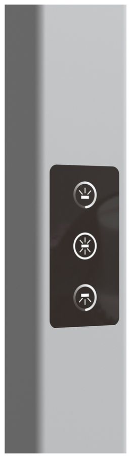 LED-Stehleuchte DOTLUX ROOFbutler 84W 10640lm 4000K PIR 1-10V DIM silber