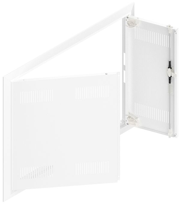 Porta con fesura e cornice SE Pragma bianco per 3parte/4file
