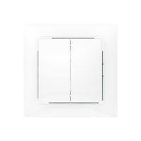 Kit de recouvrement SIDUS pour inter.& contact à poussoir blanc brillant