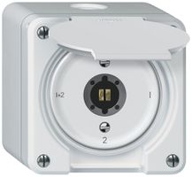 Interruttore a chiave AP robusto interruttore seriale 16A 250V 86×86mm bianco