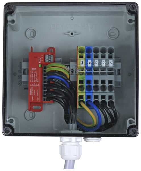 Gehäuseanschlusskasten DEHNcube DCU EMOB 2 32 Typ 2+3