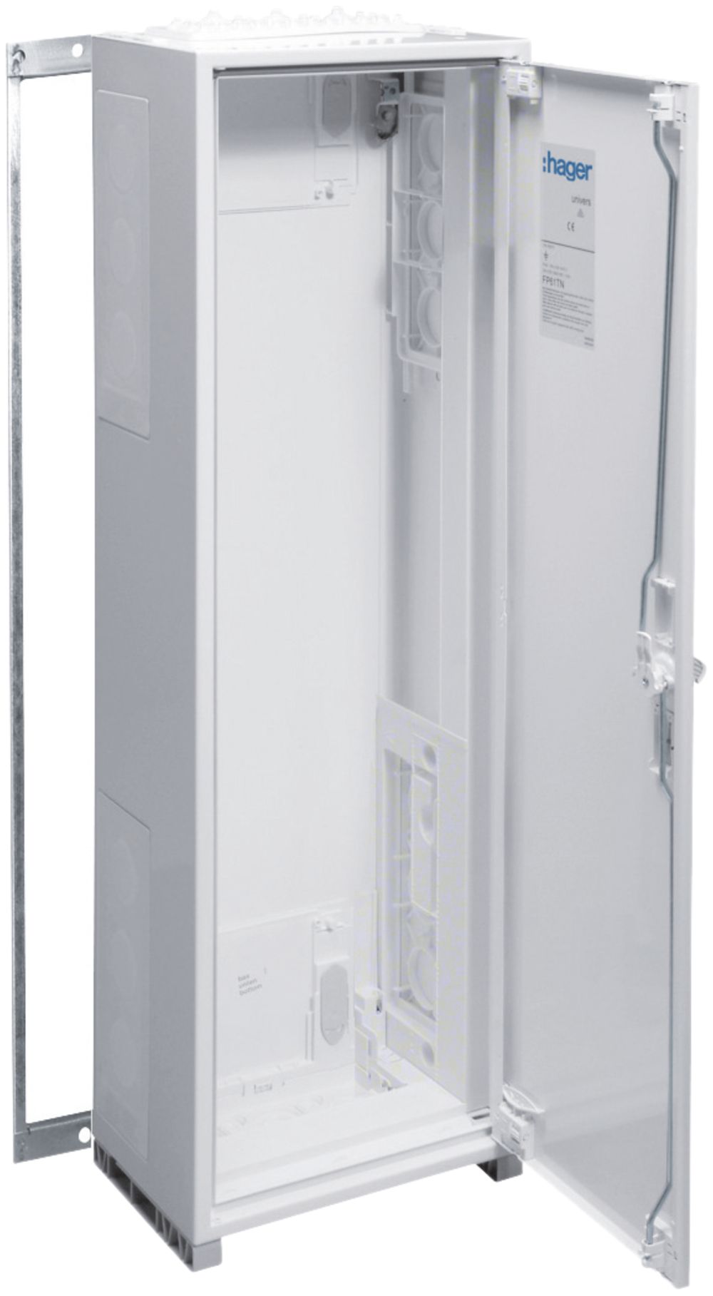 Wandschrank univers quickset mit Tür IP54 Schutzklasse II 550×1250×205mm